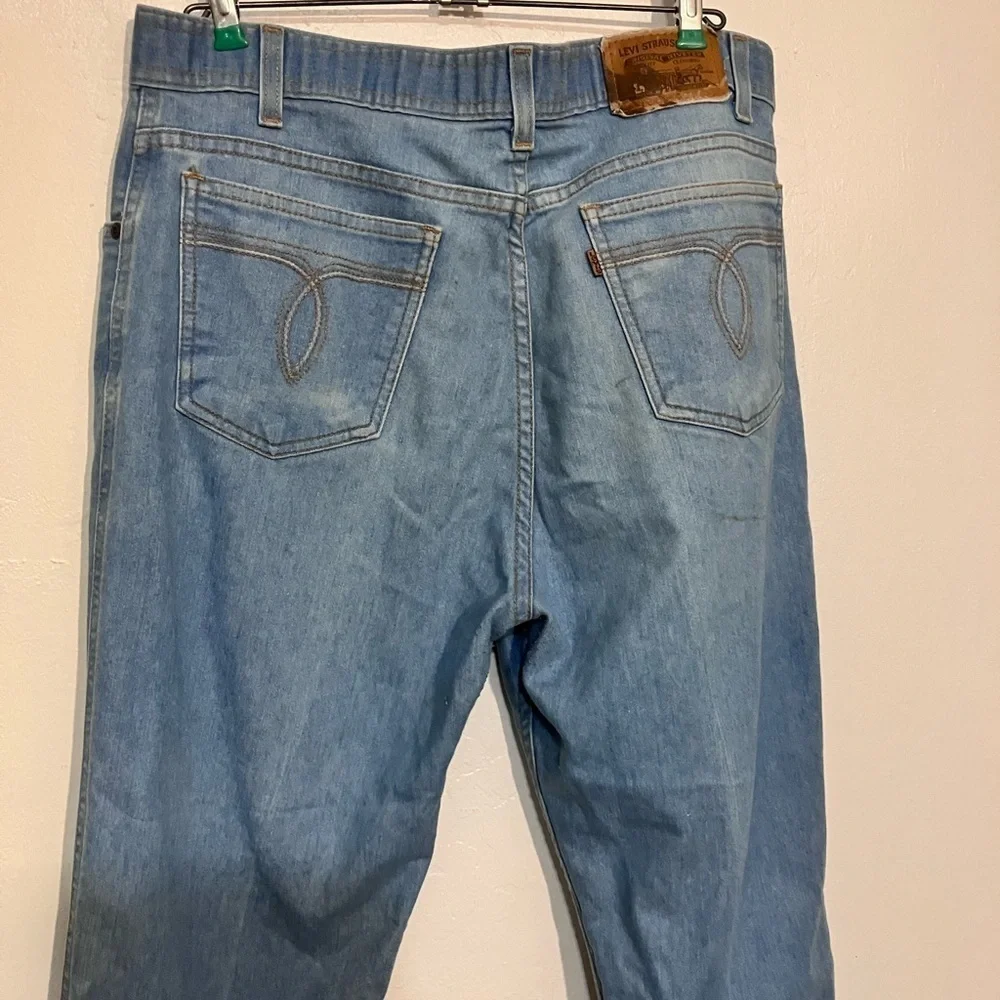 Levi’s 1999 34x 33 cotton blend denim jeans w decorative pockets